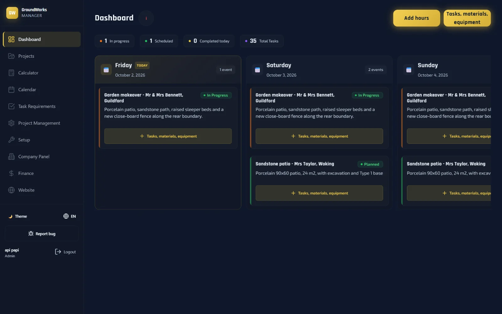 Dashboard